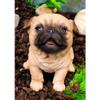 1 Pcs Of Adorable Begging Face Fawn Puppy Dog Figurine Pet Pal Pugsy view 1