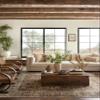 Loloi Magnolia Home by Joanna Gaines Sinclair Collection SIN-01 Rust/Lagoon 5'-0" x 7'-0", .25" Pile Height, Machine Washable, Area Rug view 3