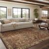 Loloi Magnolia Home by Joanna Gaines Banks Collection BAN-04 Brick/Ivory 2'-0" x 5'-0" .13" Pile Height, Machine Washable, Accent Rug view 2