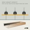 UltraShelf Studlock Mantel Floating-Shelf Bracket with Mounting Hardware, 4-Inch Support Rod, 34" view 4