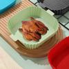 Air Fryer Square Silicone Insert Heat Resistant and Food-Safe Mat for Making Bacon Breads view 3