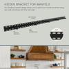 UltraShelf Studlock Mantel Floating-Shelf Bracket with Mounting Hardware, 4-Inch Support Rod, 58" view 2
