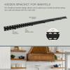 UltraShelf Studlock Mantel Floating-Shelf Bracket with Mounting Hardware, 4-Inch Support Rod, 70" view 2