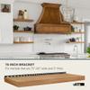 UltraShelf Studlock Mantel Floating-Shelf Bracket with Mounting Hardware, 4-Inch Support Rod, 70" view 3