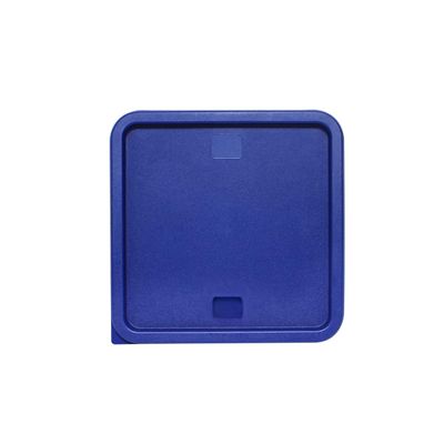 TrueCraftware- Blue Plastic Square Container Lid fits 12, 18 and 22 Qt. Square Food Storage Container, 1 Piece- for Space Saving Food Storage Container Meal Prep Containers Kitchen Organization