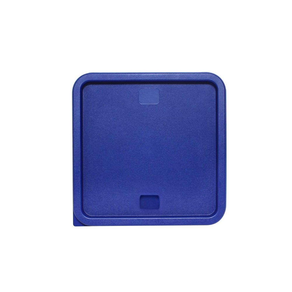 TrueCraftware- Blue Plastic Square Container Lid fits 12, 18 and 22 Qt. Square Food Storage Container, 1 Piece- for Space Saving Food Storage Container Meal Prep Containers Kitchen Organization