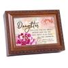 Cottage Garden Daughter, Our Love for You Rope Trim Woodgrain Music Box Plays Tune Ave Maria view 1