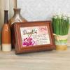 Cottage Garden Daughter, Our Love for You Rope Trim Woodgrain Music Box Plays Tune Ave Maria view 2