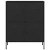 GOLINPEILO Metal Storage Cabinet, Steel Storage Cabinet with 4 Door s and 2 Adjustable Shelves, Storage Box for Storage, Office, Garage and Utility Room,Black 31.5"x13.8"x40"(E) view 3