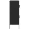 GOLINPEILO Metal Storage Cabinet, Steel Storage Cabinet with 4 Door s and 2 Adjustable Shelves, Storage Box for Storage, Office, Garage and Utility Room,Black 31.5"x13.8"x40"(E) view 4