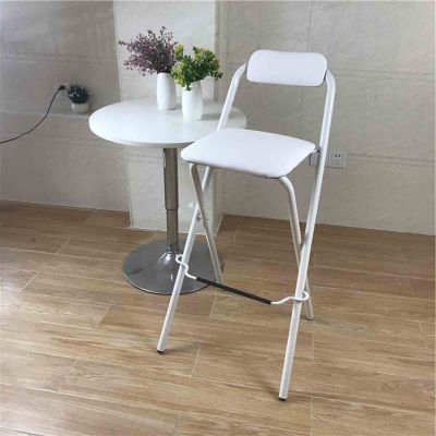 Folding Bar Chair Sitting Height 26"/28"/30", Folding Bar Stool With Backrest, Breakfast Bar Stool With 13"x13" Soft Seat Plate, Folding Barstool No Installation, For Kitchen Island Pub Bar ( Color :