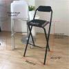Folding Bar Chair Sitting Height 26"/28"/30", Folding Bar Stool With Backrest, Breakfast Bar Stool With 13"x13" Soft Seat Plate, Folding Barstool No Installation, For Kitchen Island Pub Bar ( Color : view 2