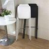 Folding Bar Chair Sitting Height 26"/28"/30", Folding Bar Stool With Backrest, Breakfast Bar Stool With 13"x13" Soft Seat Plate, Folding Barstool No Installation, For Kitchen Island Pub Bar ( Color : view 4