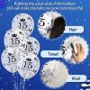 15th Blue Birthday Balloons - 15PCS Navy Blue & Silver Happy Birthday Balloons for Boy or Girl - Latex, Inflatable, Clear Confetti - Indoor/Outdoor Supplies view 4