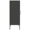 GOLINPEILO Metal Single Door Storage Cabinet with 2 Adjustable Shelves, Steel Cabinet Home Office Storage Cabinets with Doors and Shelves, File Cabinet Organizer,Anthracite 16.7"x13.8"x40"J view 4