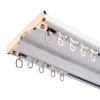 NOIRDA Ceiling Curtain Rod Track with Double Row of Pulley, Heavy Duty Double Curtain Track 1 to 6 Meters, for Bay Windows RV Room Divider Curtain Rail, White(Size:110cm/3.6ft) view 1