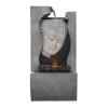 Tabletop Water Fountain Tabletop Fountain Water Buddha Statue Desktop Ornament Fountain Living Room Study Decoration Lucky Waterscape Decoration Indoor Fountain view 1