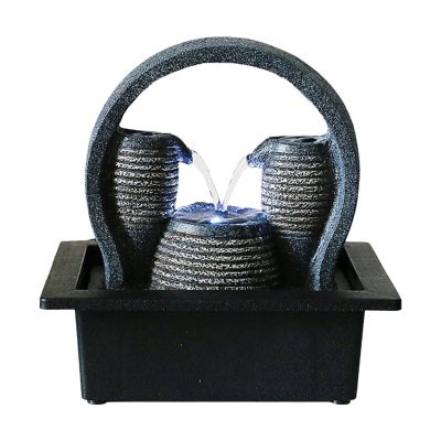 BNNP Tabletop Water Fountain Desktop Fountain Living Room Decorative Waterfall Fountain Indoor Flowing Water Decorative Fountain Desk Decorative Fountain Indoor Fountain