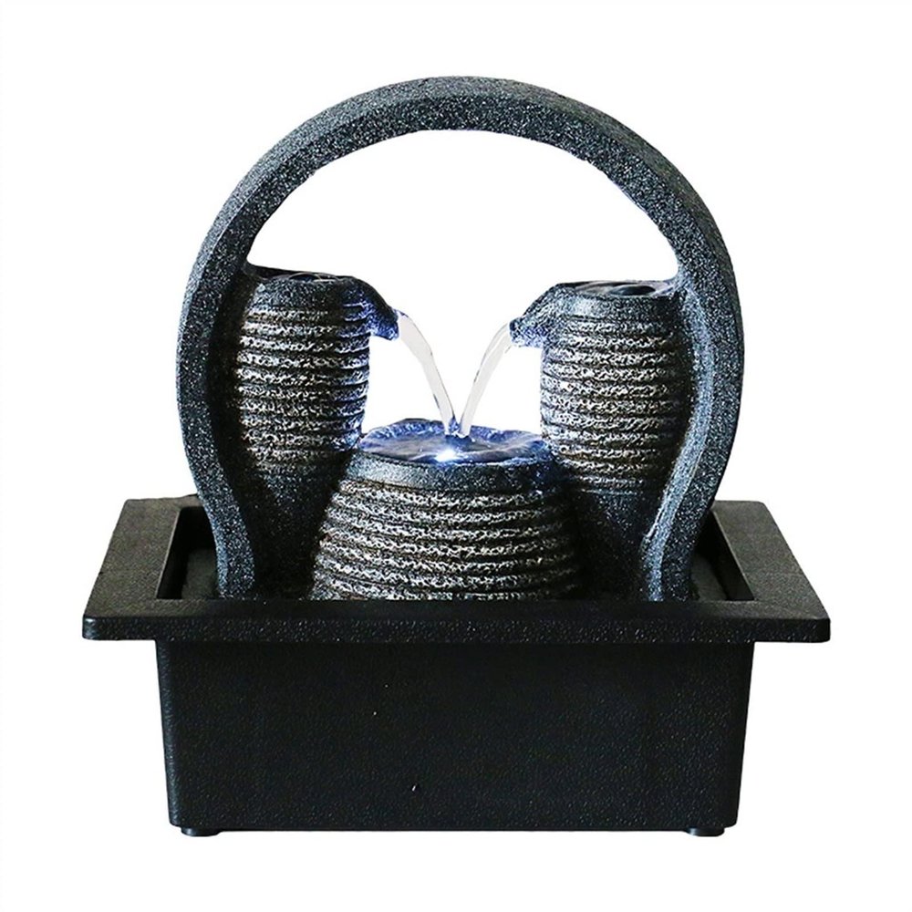 BNNP Tabletop Water Fountain Desktop Fountain Living Room Decorative Waterfall Fountain Indoor Flowing Water Decorative Fountain Desk Decorative Fountain Indoor Fountain