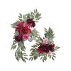 Wnvivi Wedding Arch Flowers,2Pcs Artificial Peony Floral Swag Decor,Arch Flower Arrangement Set for Reception Backdrop,Ceremony Sign Decor-Red view 1