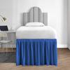1000 Series College Dorm Room Bedskirts Twin XL Extra Long Ruffled with Split Corner Elegant Design Premium Brushed Microfiber Tailored Drop Easy Care Wrinkle Free - Twin-XL - 50" Drop, Egyptian Blue view 1