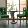6 Pcs Dining Chair Covers Stretch Spandex Slipcovers Green Buffalo Plaid Heart Quotes St. Patrick's Day Removable Washable Dining Room Seat Cover Cushion Protector for Hotel Classic Black Checker view 3