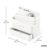 Umbra Glam Cosmetic Organizer, Versatile Storage Container With Removable Insert for Bathroom, Office and More, Large, White view 3
