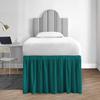 1000 Series College Dorm Room Bedskirts Twin XL Extra Long Ruffled with Split Corner Elegant Design Premium Brushed Microfiber Tailored Drop Easy Care Wrinkle Free - Twin-XL - 46" Drop, Teal view 1