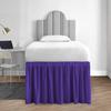 1000 Series College Dorm Room Bedskirts Twin XL Extra Long Ruffled with Split Corner Elegant Design Premium Brushed Microfiber Tailored Drop Easy Care Wrinkle Free - Twin-XL - 42" Drop, Purple view 1