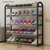 BNNP Free Standing Shoe Racks Shoe Closet Freestanding Multilayer Shoe Rack Vertical Shoe Rack Storage Rack Space Saving Metal Storage Rack Shoe Rack for Entryway Shoe Storage Rack view 3