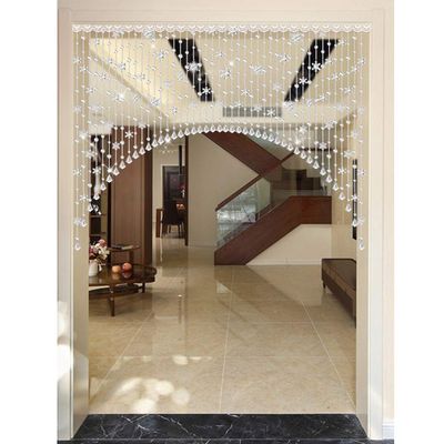 HAPPLiGNLY Beaded Door Curtains for Doorways Crystals Bead String Curtain for Room Dividers Home Wedding Dcor Entrance Partition -25/35/45/55 Strands (Color : A, Size : 55 Strands-W 150cm)