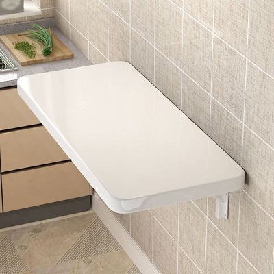 Folding Workbench,Modern and Minimalist Folding Wall-Mounted Drop-Leaf Table,Space Saving Wall-Mounted Folding Table,Multifunctional Casual Dining Table (60x50cm/24x20in)