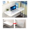 LEOSXA Folding Wall-Mounted Drop-Leaf Table, Laundry Room Folding Shelf Bench Table Bracket, Heavy Duty Wall Mount Table Kitchen & Dining Table Desk, White (Color : White, Size : 120 * 50 view 4