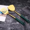 7pcs Kitchen Cooking Stainless Steel Utensils Set With Holder,Nonstick Ceramic Handle Cooking Tools Gadgets Spatula Set With Storage Organizer Stand Cookware Kitchenware Set Gift view 4