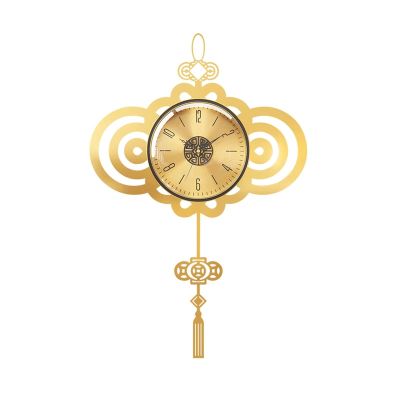 Modern Wall Clock Household Brass Chinese Wall Clock Living Room Modern Wall Clock Porch Fashion Wall Clock Wall Decoration Bedroom Wall Clocks