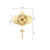 Modern Wall Clock Household Brass Chinese Wall Clock Living Room Modern Wall Clock Porch Fashion Wall Clock Wall Decoration Bedroom Wall Clocks view 2