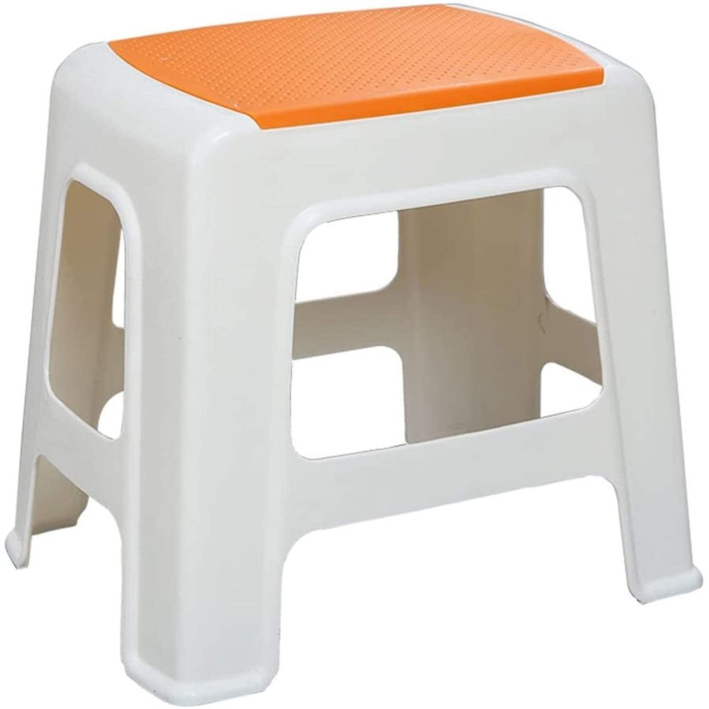 GOODBZ Shower Seats,Shower Stool Portable Plastic Stool,Bath Stool Thickening Replacement Shoes Stool Bathroom Shower Chair Bath Chair Apply to Elderly,Senior,Handicap Disable,Orange,Larg