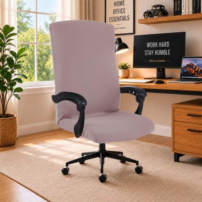 DIVA EN CAMINO DEC Office Chair Cover with Durable Zipper, Soft Stretch Slipcover for Desk, Boss, or High Back Chair