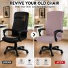 DIVA EN CAMINO DEC Office Chair Cover with Durable Zipper, Soft Stretch Slipcover for Desk, Boss, or High Back Chair view 2