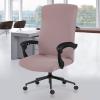 Elastic Computer Chair Cover with Durable Zipper - Protective Removable Washable Universal Office Desk Chair Seat Slip Cover - Stretchy Soft Anti-dust Desk Chair Seat Protector for Dogs, Cats, Pets view 1