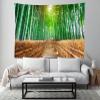 BELECO Bamboo Forest Tapestry Wall Hanging 118x96 Inch Walking Path Nature Park Tapestry Bamboo Trees Spring Scenery Tapestry Wall Decor for Wall Mural Home Bedroom Living Room Dorm Decorations view 3