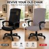 DIVA EN CAMINO DEC Durable Zipper Office Chair Cover, Stretch Soft Slipcover for Computer, Desk, or Boss Chair view 2