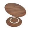 Large Wooden Turntable Lazy Susan, Wooden Lazy Susan Serving Tray, 24in 28in 32in Dining Table Organizer Tray, Rotating Serving Tray Round Dining Table, Kitchen Swivel Plate, Hotel Tabletop Service Pl view 1