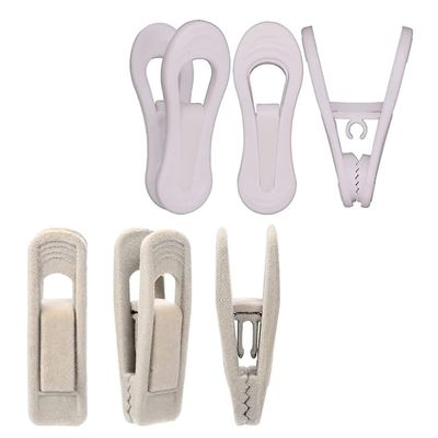 Corodo Velvet Hangers Clips 20 Pack + Corodo 60 Pack White Plastic Cips