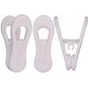 Corodo Velvet Hangers Clips 20 Pack + Corodo 60 Pack White Plastic Cips view 3