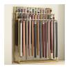 LXBAMKEA Men's Belt Display Stand, Tie Racks, Hanging Hook Commercial Shelves, Clothing Store Boutiques Retail Storage Holder, Multifunctional Handbag Scarf Umbrella Organizer (Color : Gold, Size : view 1
