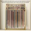 LXBAMKEA Men's Belt Display Stand, Tie Racks, Hanging Hook Commercial Shelves, Clothing Store Boutiques Retail Storage Holder, Multifunctional Handbag Scarf Umbrella Organizer (Color : Gold, Size : view 3