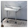 Folding Non-Slip Bath Chair, Shower Stool, Flip-in, Screw-in Bathtub Seat, Wall-Mounted Bathroom Chair and Stool Aid Stool Qf Shop (Color : White) view 2