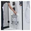 Folding Non-Slip Bath Chair, Shower Stool, Flip-in, Screw-in Bathtub Seat, Wall-Mounted Bathroom Chair and Stool Aid Stool Qf Shop (Color : White) view 3