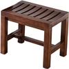 GOODBZ Bathroom stools Shower Chair Bathroom Stools with Non-Slip Feets, Shower Stools Wooden Stool Works in Living Room/Bedroom/Garden Leisure Small Seat (Size : 42x28x48cm) view 1